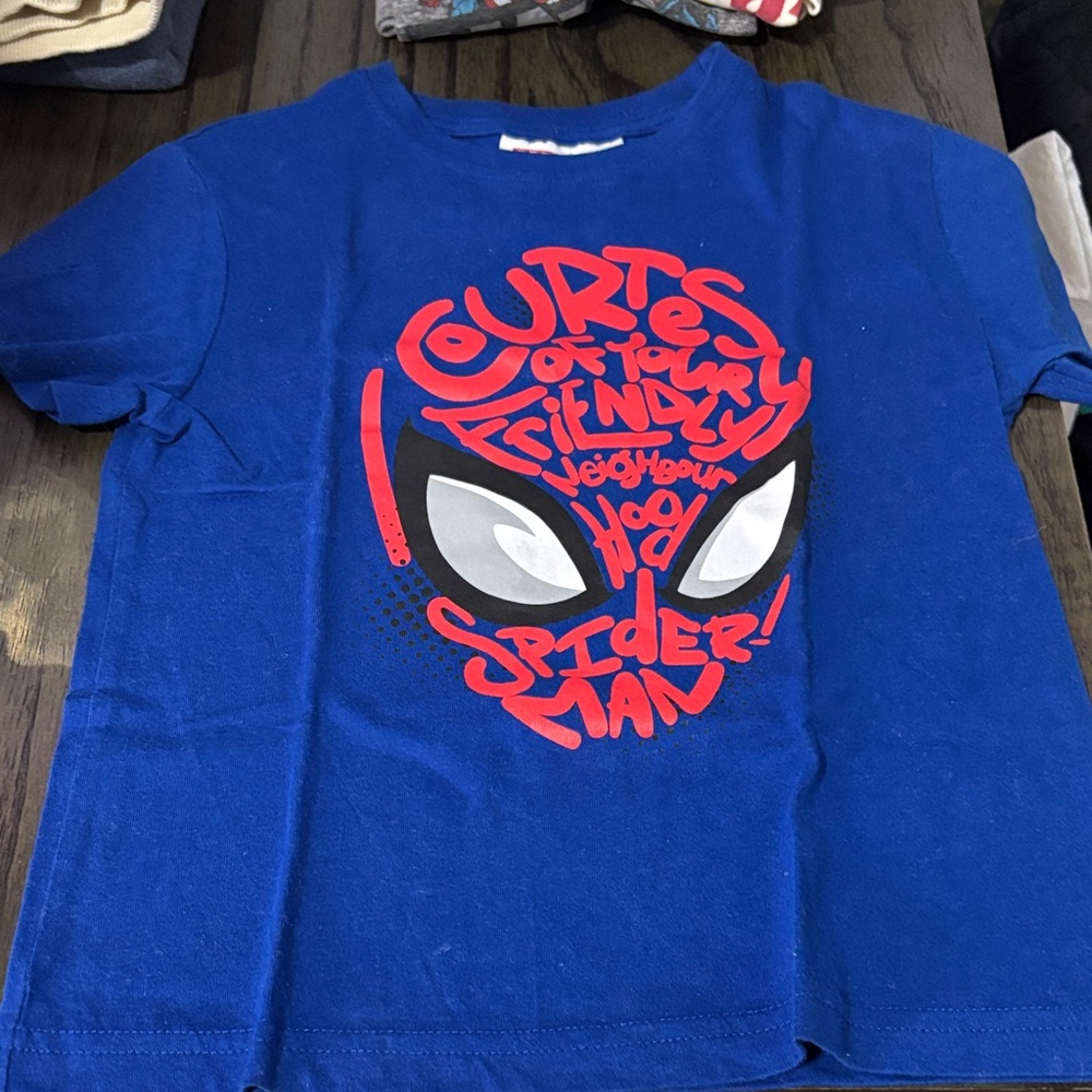 Primark Blue Spider-Man Kids Costume T-Shirt